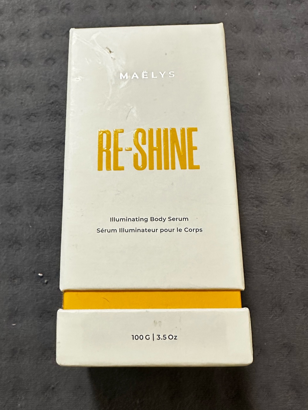 MAËLYS RE-SHINE Illuminating Body Serum - Hyaluronic Acid 3.5 oz NEW Brightens